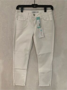 Just Black White Ankle Skinny Jeans
